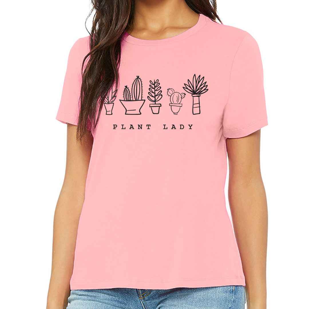 Pink "Plant Lady" t-shirt